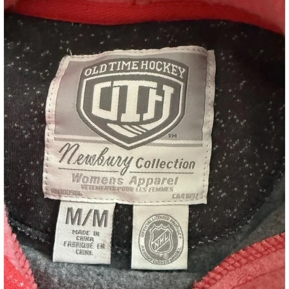 Chicago Blackhawks Women's‎ Hoodie Sweatshirt Medium Red Old Time Hockey NHL NEW